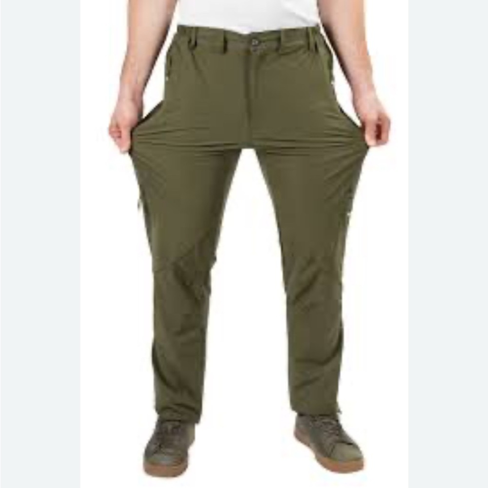 Postropaky Mens Hiking Quick Dry
Lightweight Waterproof Olive Cargo Pants 32x30